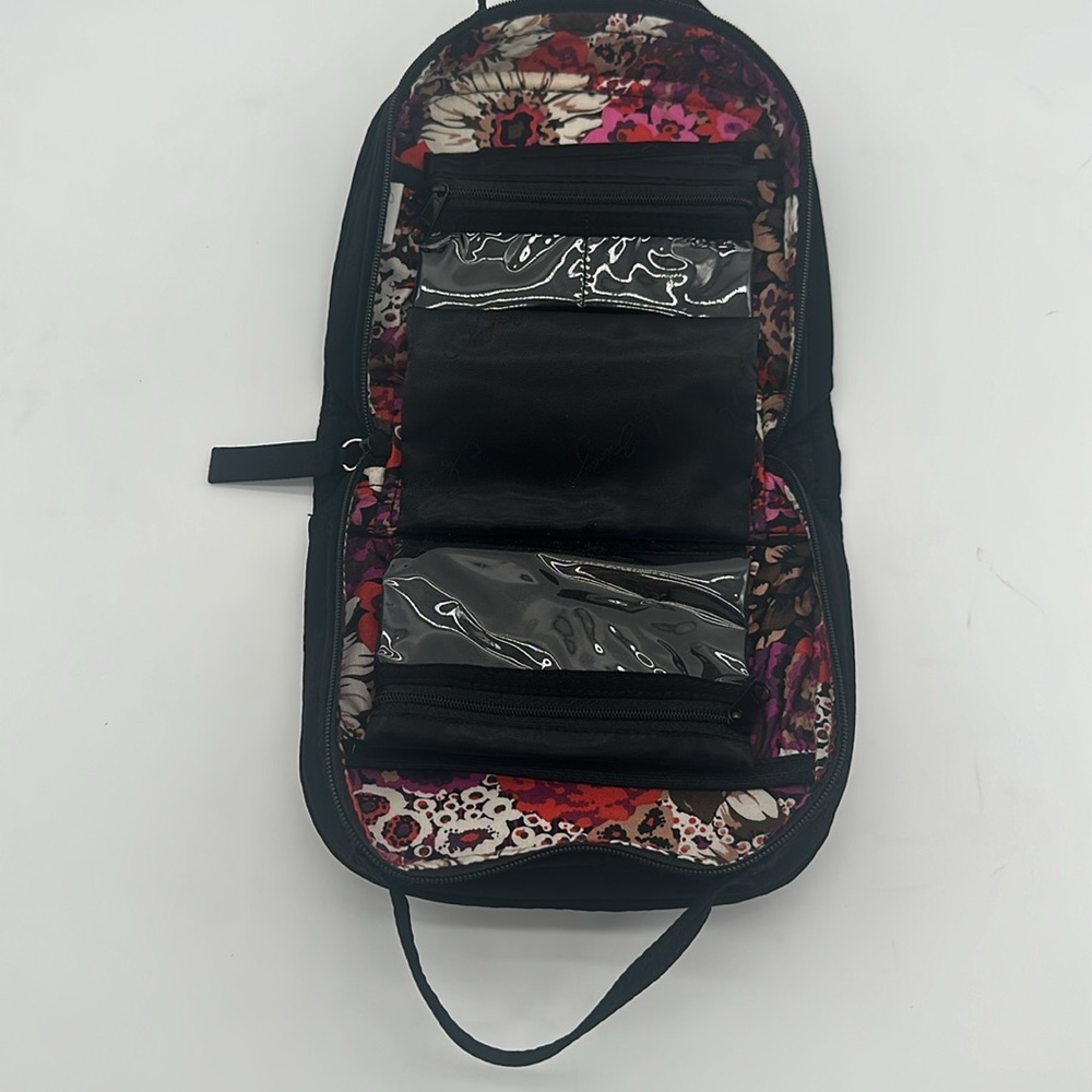 Vera Bradley Travel Jewelry Organizer - Classic Black with Zebra Velvet - Picture 4 of 7